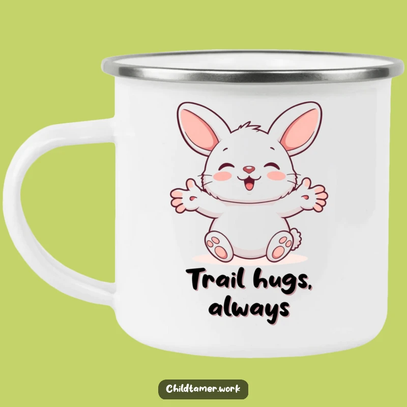 Funny Bunny Campfire Mug: Fluffy Hugs Outdoors, Durable & Hilarious Adventure Gear
