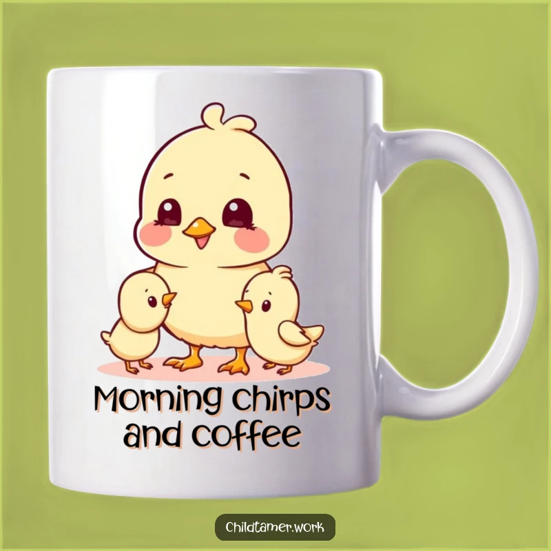 Funny Chick Hug Mug: Cheerful Pals, Adorable & Hilarious Coffee Cup Gift