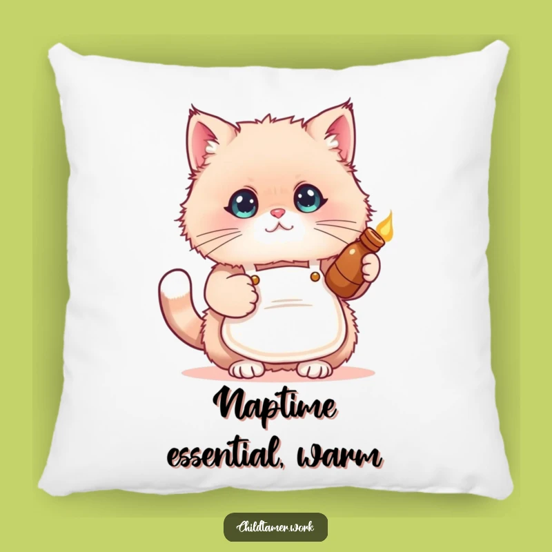 Funny Cat Apron Pillow - Soft & Comfy Kitten Cushion Gift