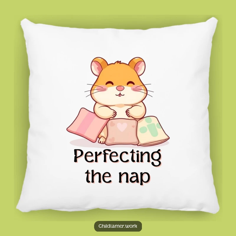 Funny Hamster Pillow: Diligent Arranger, Soft Comfort & Hilarious Decor