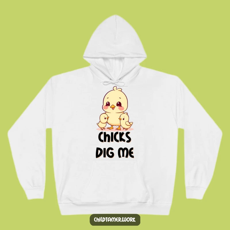 Funny Chick Hoodie: Cheerful Friends, Cozy Comfort & Hilarious Warmth