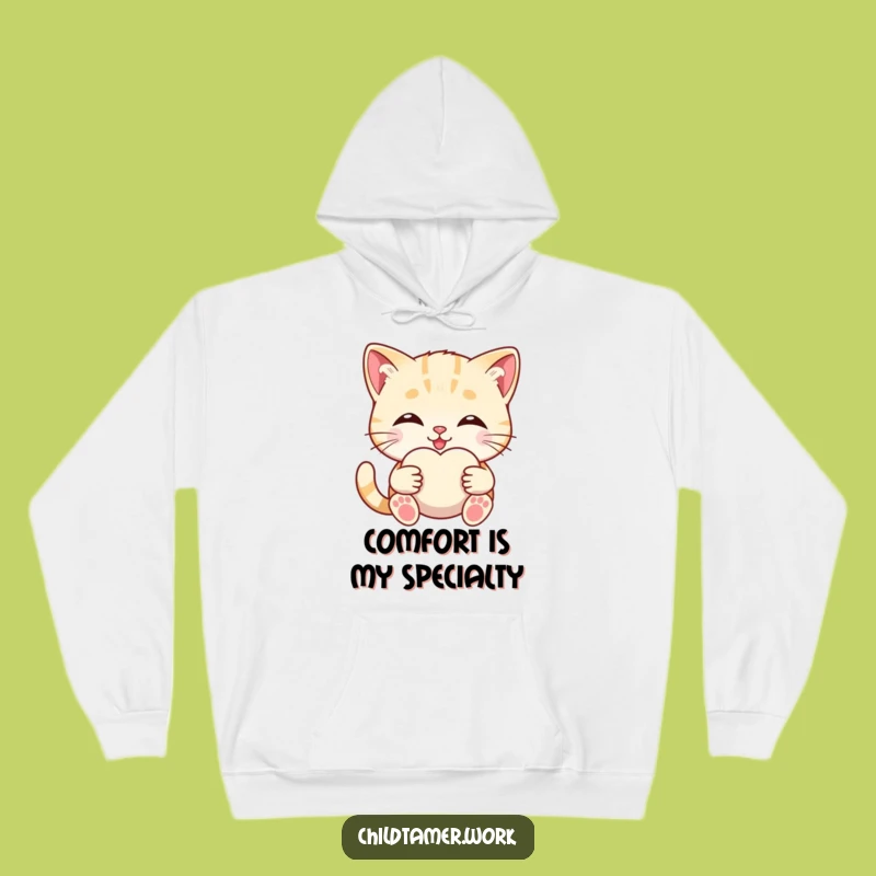 Funny Kitten Comfort Hoodie: Adorable Kitty Hugging Toy, Cozy & Cute Gift