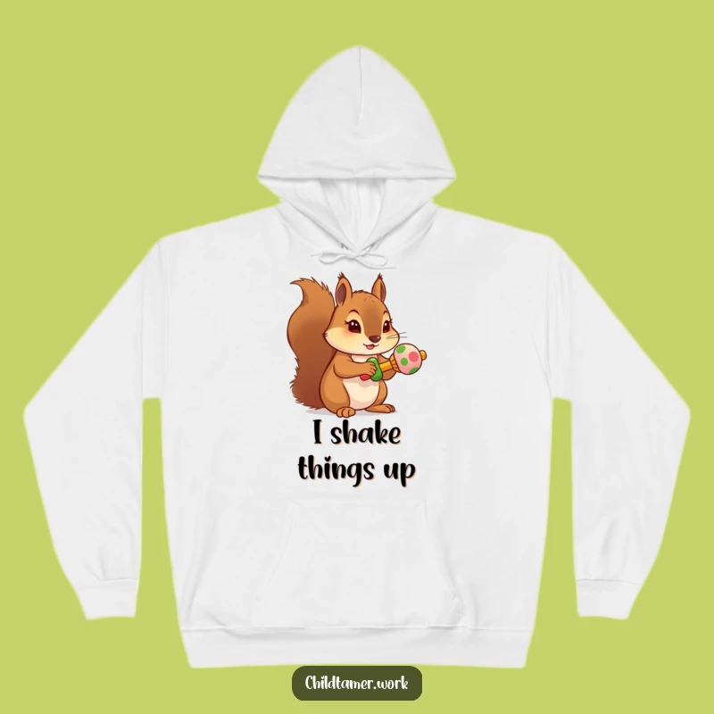 Cozy Funny Squirrel Rattle Hoodie - Warm & Determined Rodent Apparel