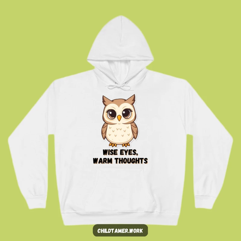 Funny Owl Hoodie: Attentive Gaze, Warm & Wise, Perfect Hilarious Gift