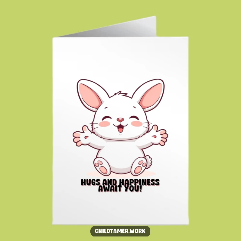 Free Printable Bunny Birthday Card: Fluffy Friend Offers Hilarious Reassurance - Downloadable Gift
