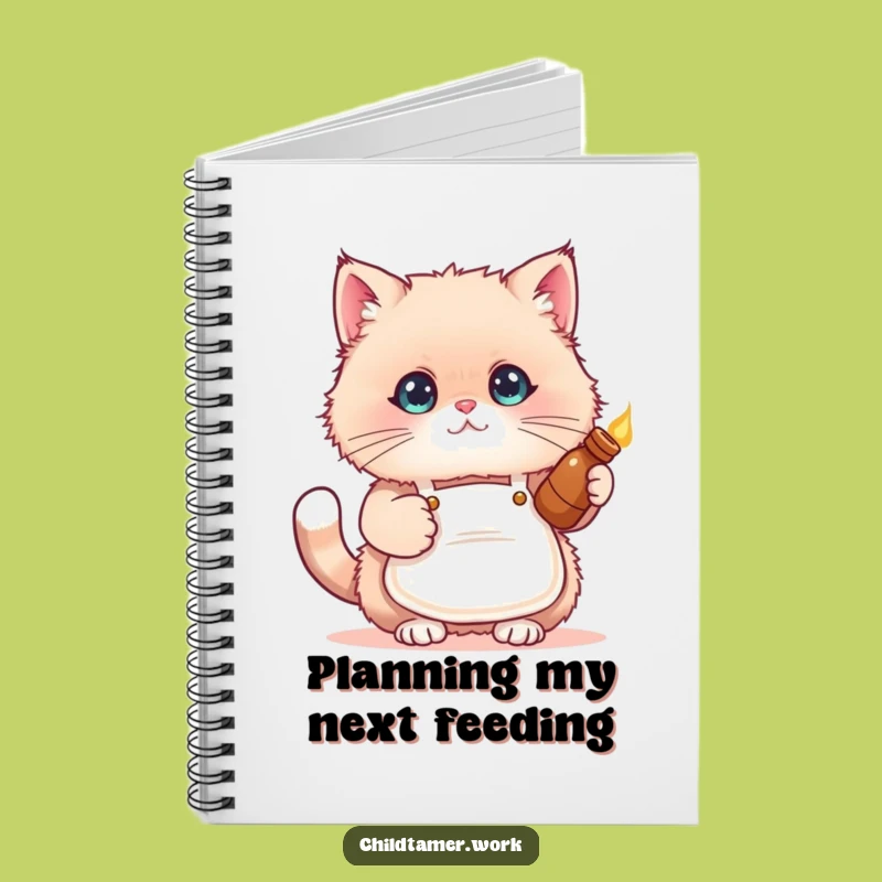Funny Cat Apron Notebook - Journal Your Thoughts with a Cute Kitten