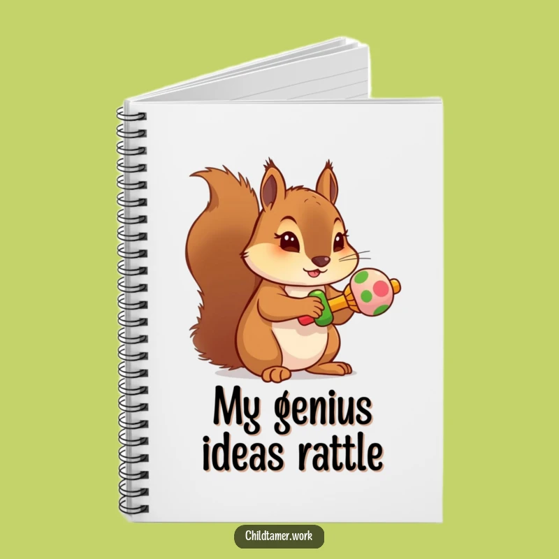 Funny Squirrel Rattle Notebook - Journal Your Focus with a Determined Character