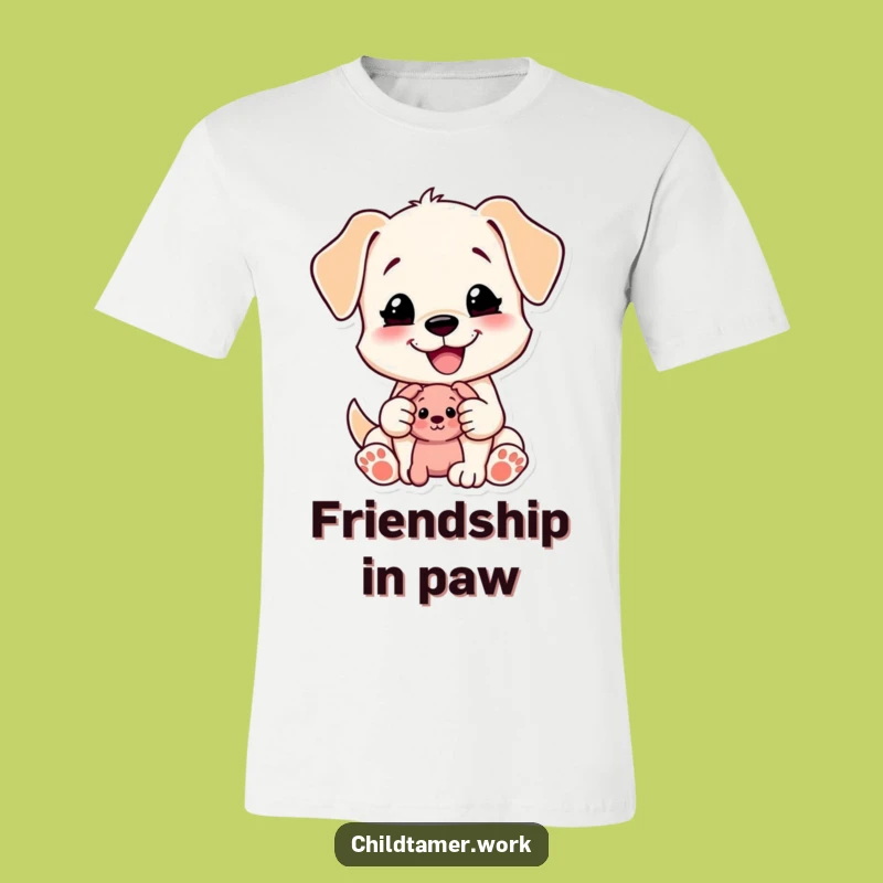 Funny Puppy T-Shirt: Sharing Character for a Playful, Kind Gift